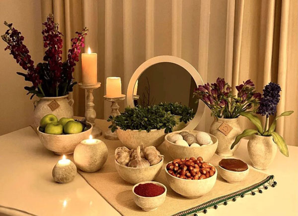 چیدمان سفره هفت سین