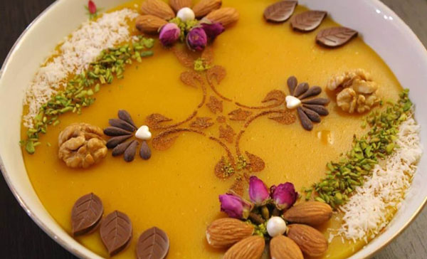طرز تهیه کاچی زعفرانی